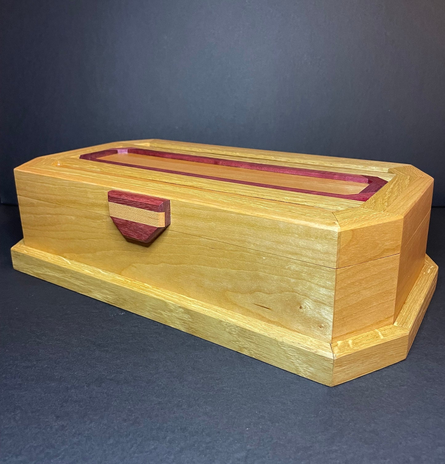 Elegant Handmade Octagonal Wooden Jewellery Box