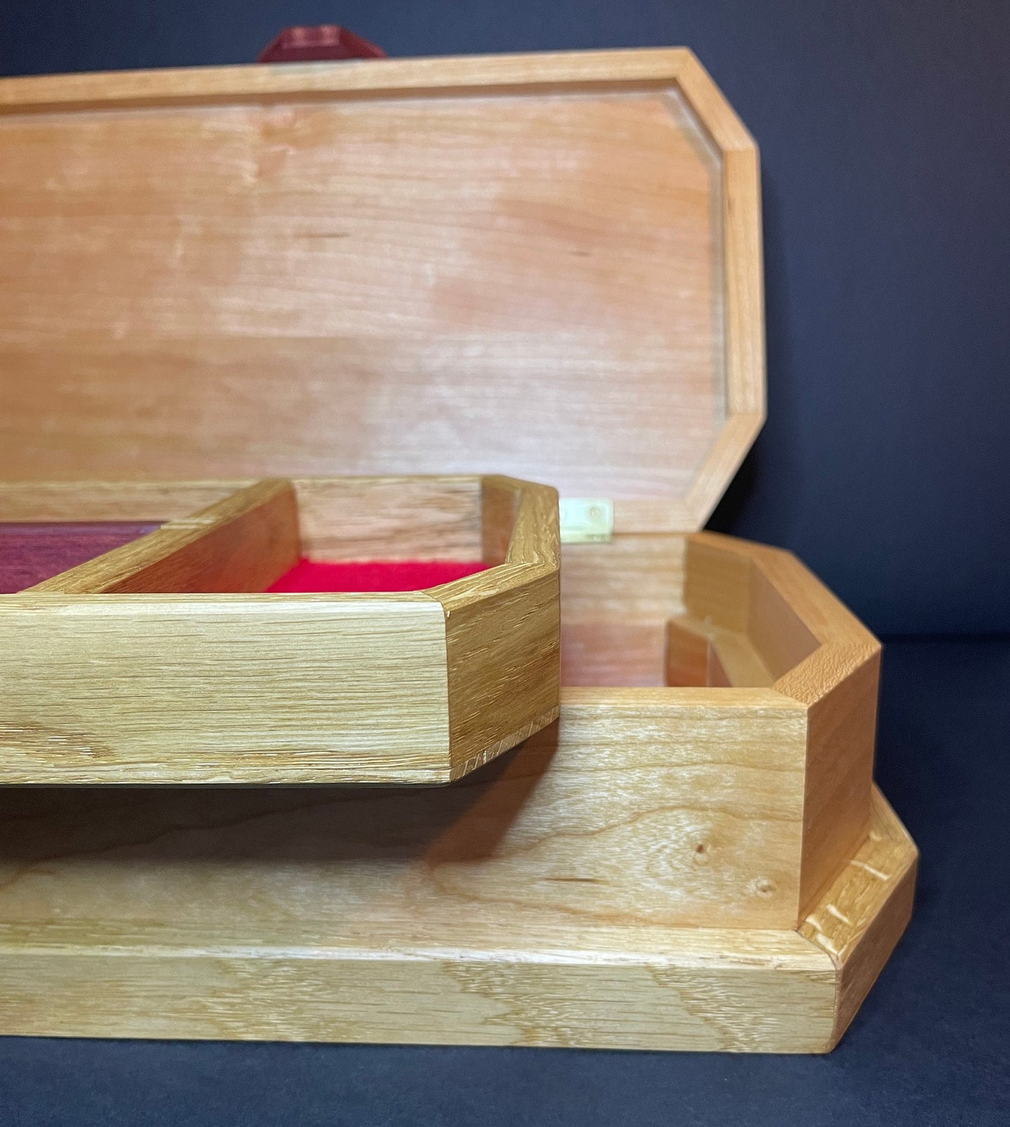 Elegant Handmade Octagonal Wooden Jewellery Box