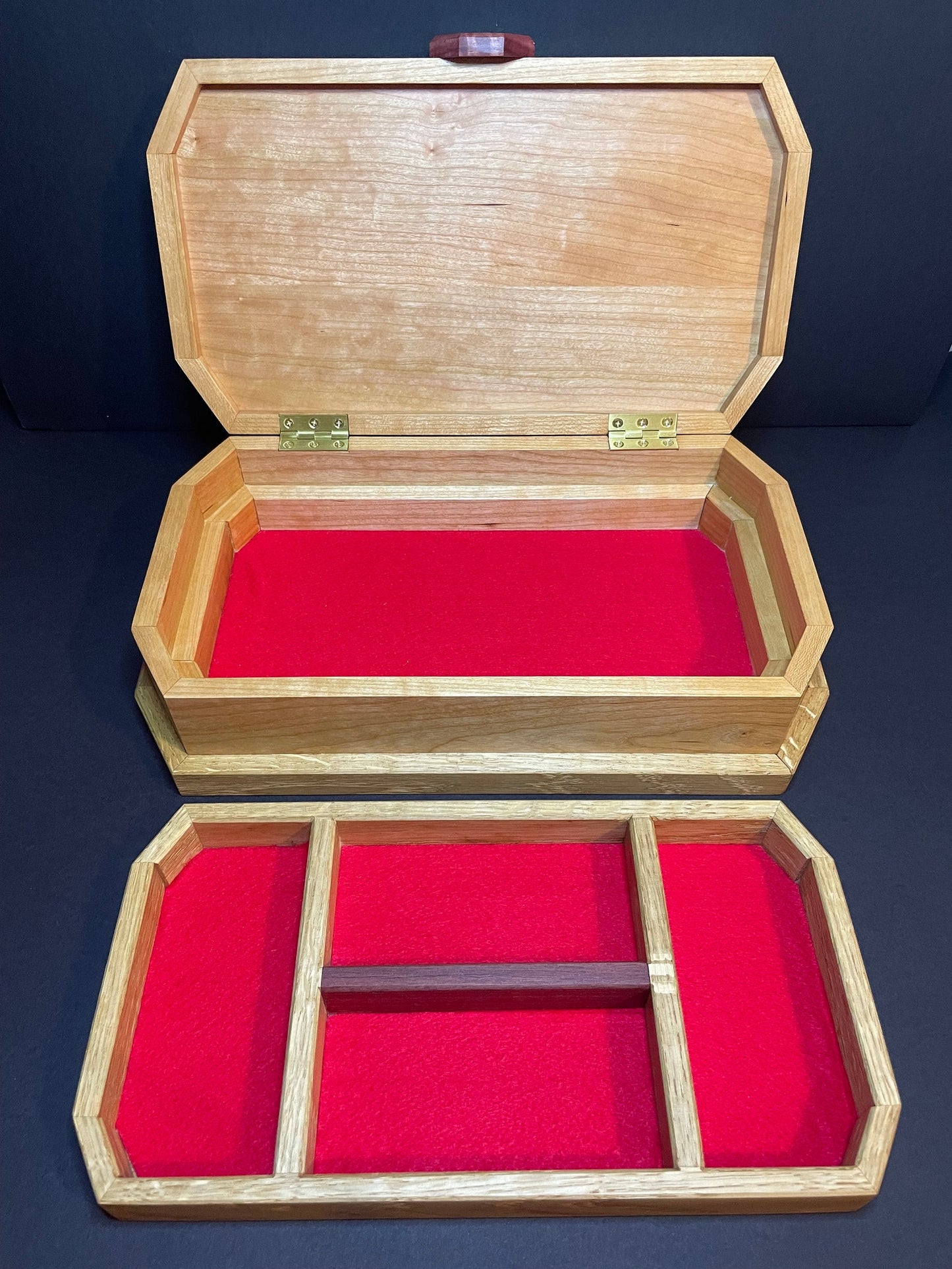 Elegant Handmade Octagonal Wooden Jewellery Box