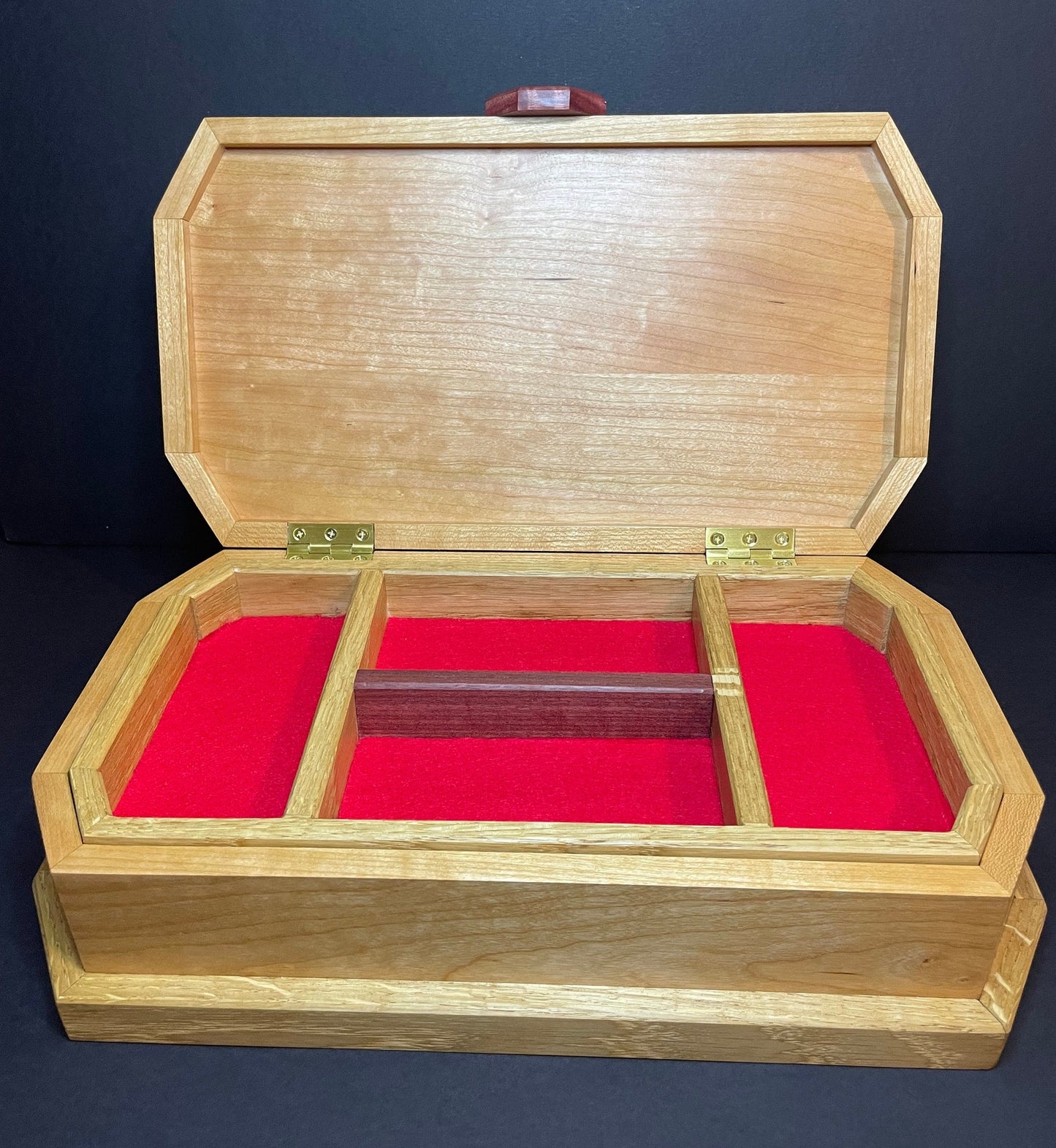 Elegant Handmade Octagonal Wooden Jewellery Box