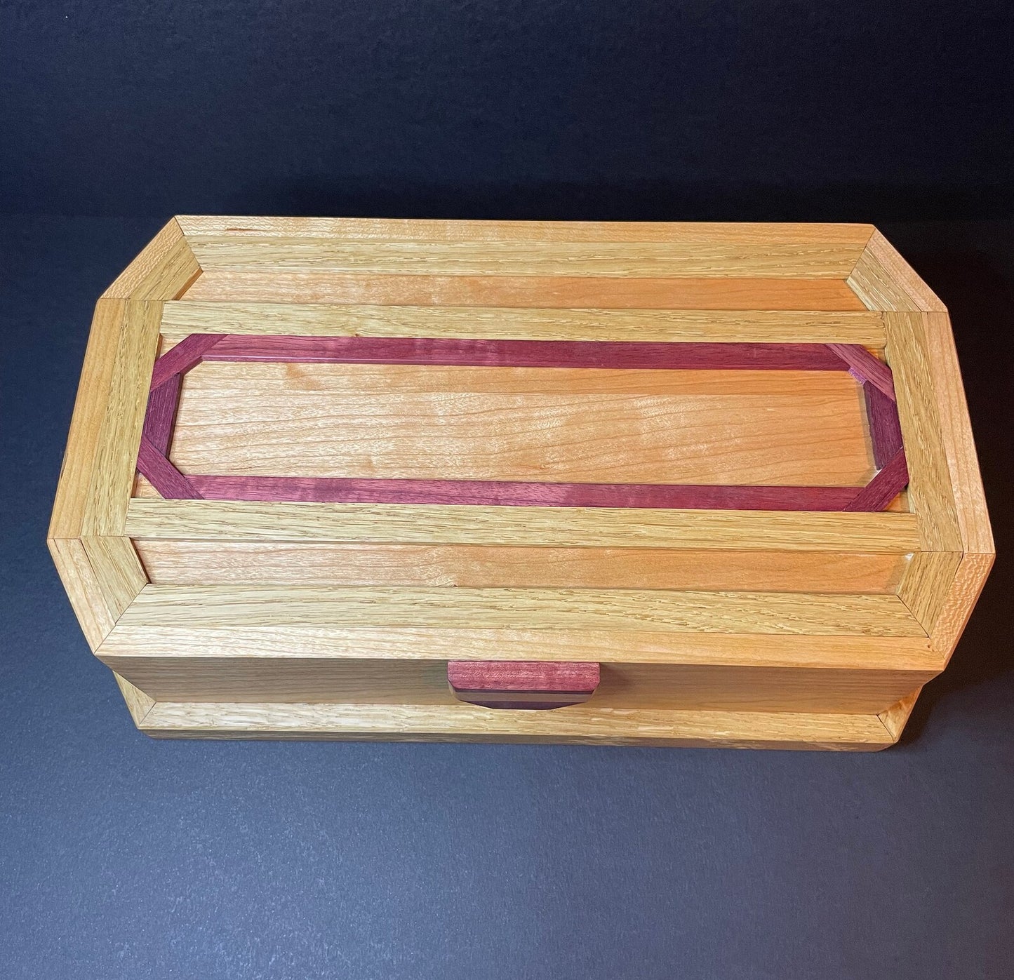 Elegant Handmade Octagonal Wooden Jewellery Box