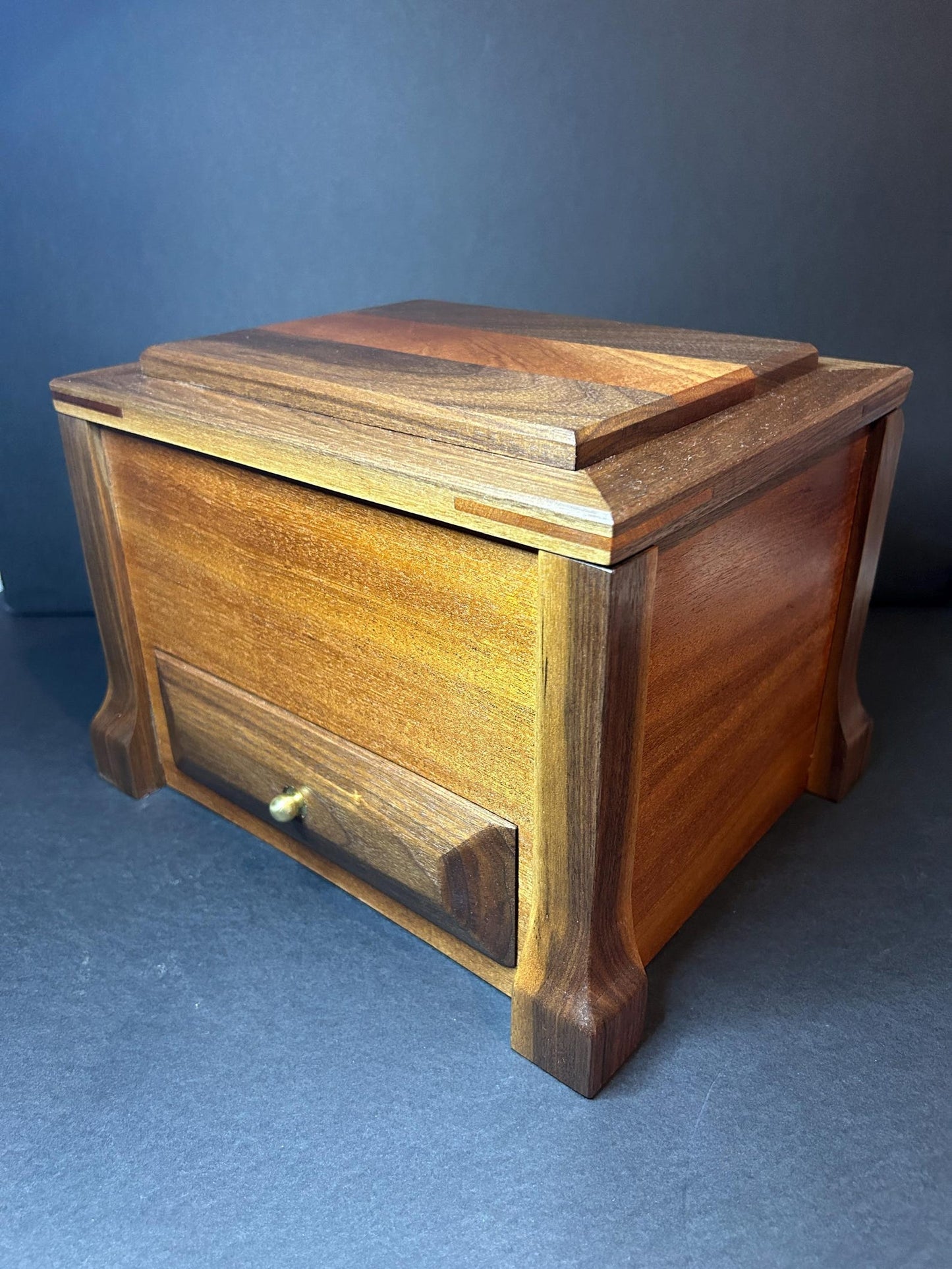 Luxurious Handmade Wooden Jewellery Box with drawer